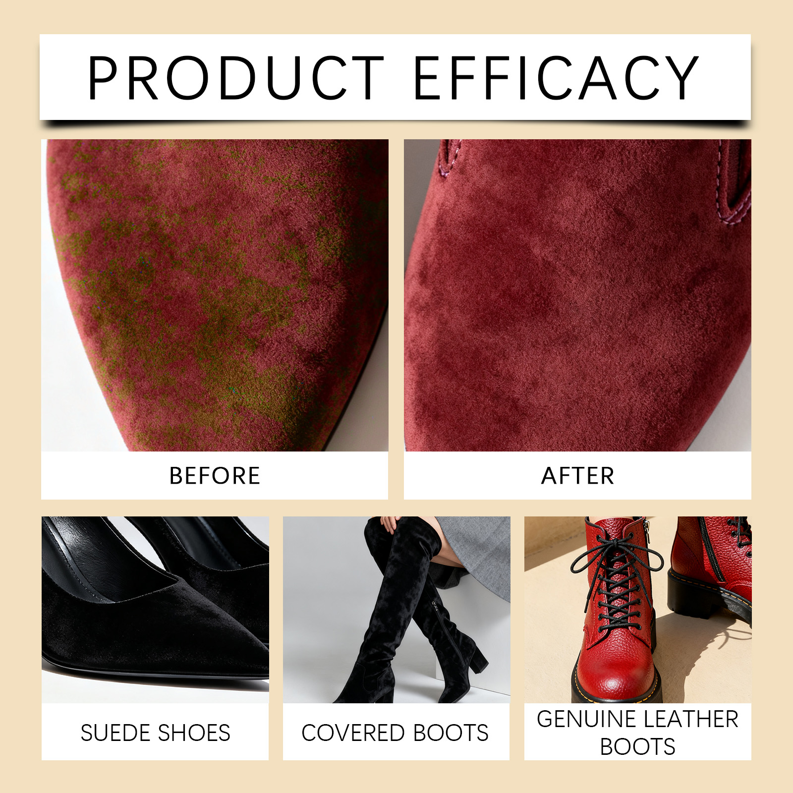 Suede Cleaner Spray Nubuck Car - Sneaker Care บทวิจารณ์และราคา