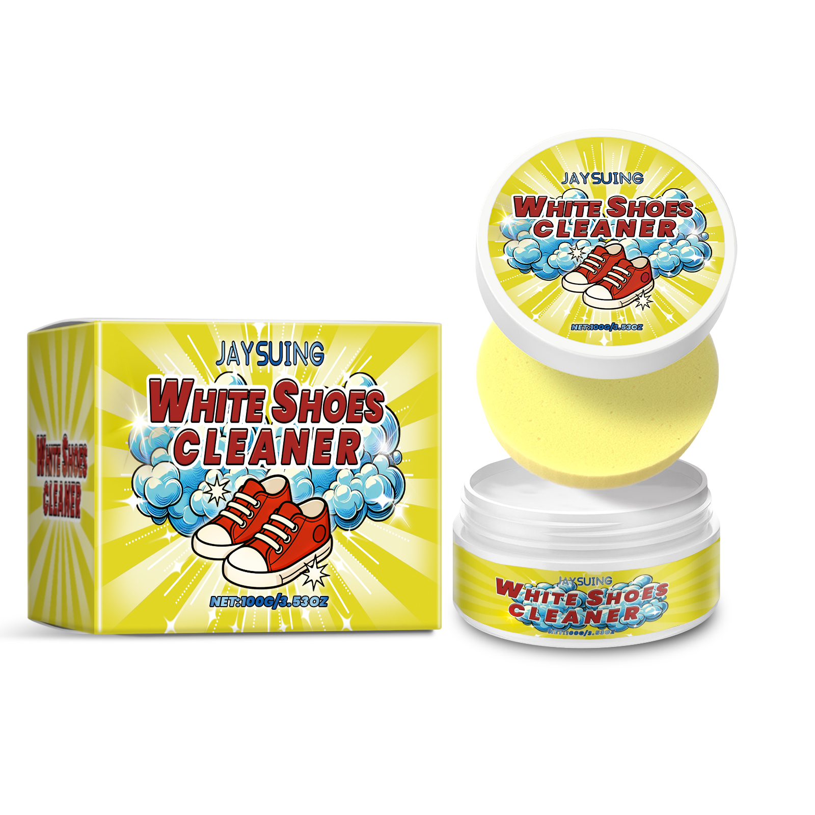 White Shoes Cleaning Cream Sta - Sneaker Care White บทวิจารณ์และราคา