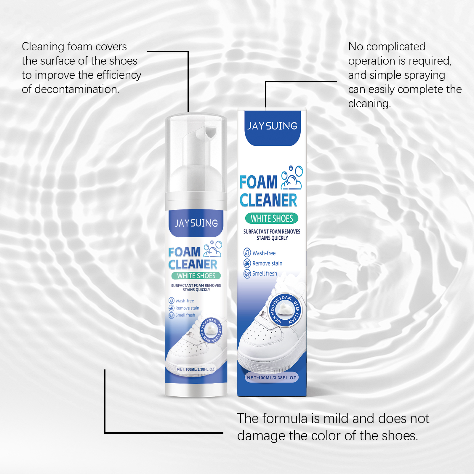 White Shoes Foam Cleaner No Ri - Sneaker Care White บทวิจารณ์และราคา